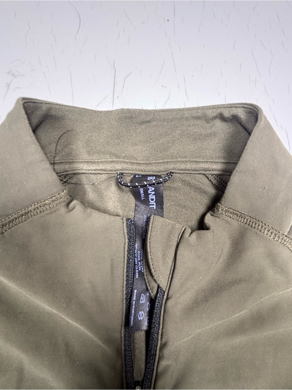 Bandit Men's Olive Green Half-Zip Performance Pullover - Picture 2 of 4